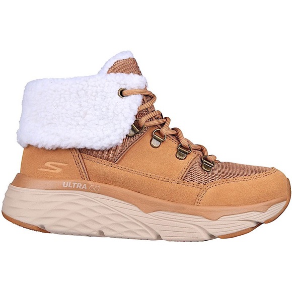 SKECHERS MAX CUSHIONING PINNACLE BOOTS IN CHESTNUT TAN BROWN - SIZE 6 - Picture 7 of 11